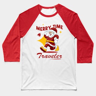 Cheerful Santa Christmas Baseball T-Shirt